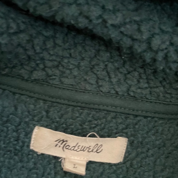 Madewell Polartec® Fleece Half-Zip Jacket L9588 Large - Picture 5 of 6